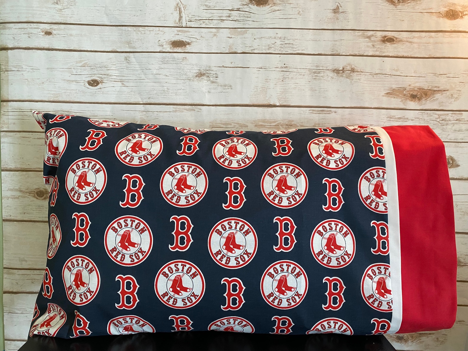 Boston Red Sox Pillow Case Etsy