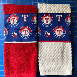 Texas Rangers kitchen or bar towels