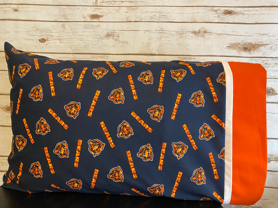 Chicago Bears Pillow Case Etsy
