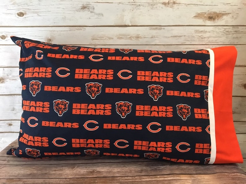Chicago Bears Pillow Case Etsy