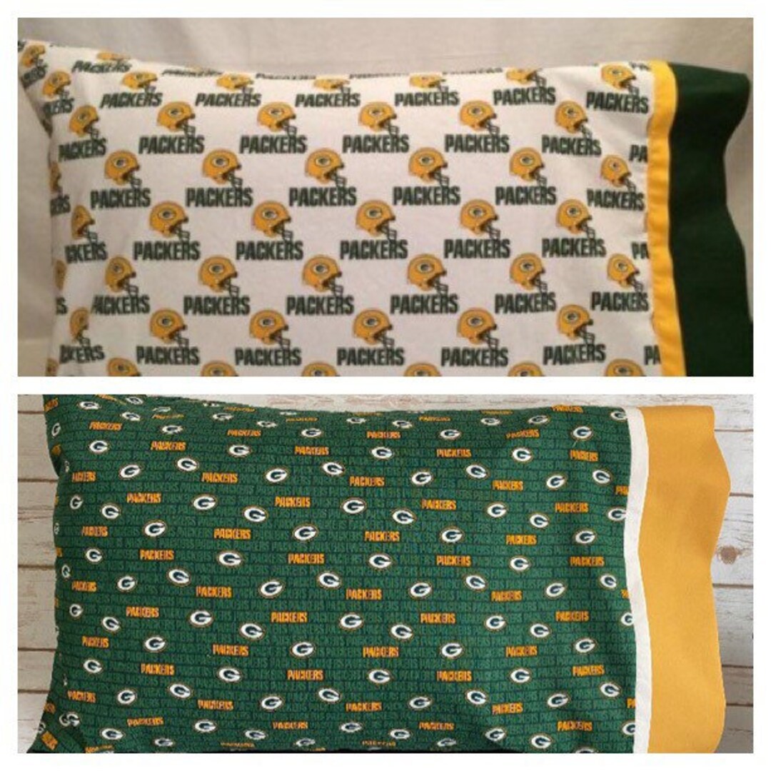 Green Bay Packers Pillow Case Etsy