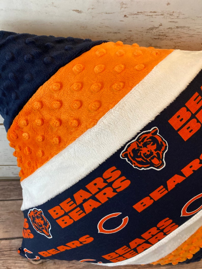 NFL Chicago Bears Throw Pillow Etsy