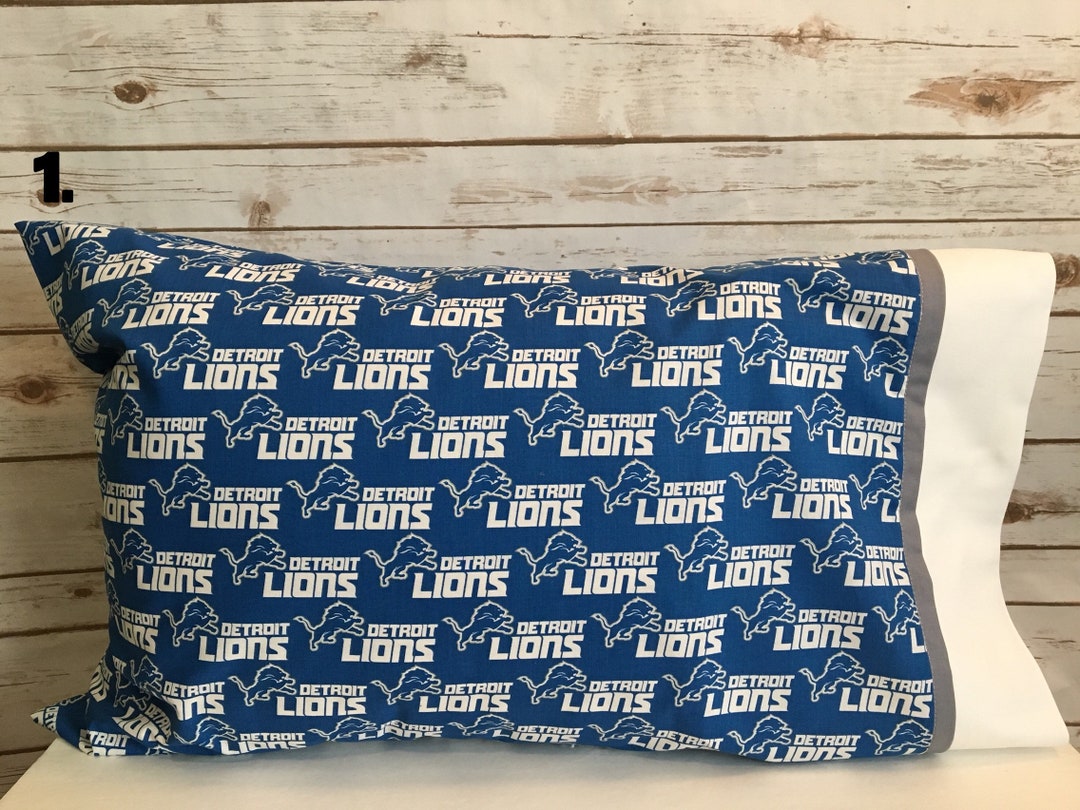 Detroit Lions Pillow Case Etsy