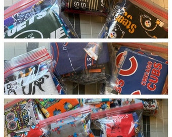 Cotton fabric grab bags