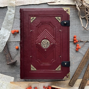 Le Repertoire Desrochers - Dark red leather - an illustrated bestiary of fantastical and mythical creatures, monsters and beasts.