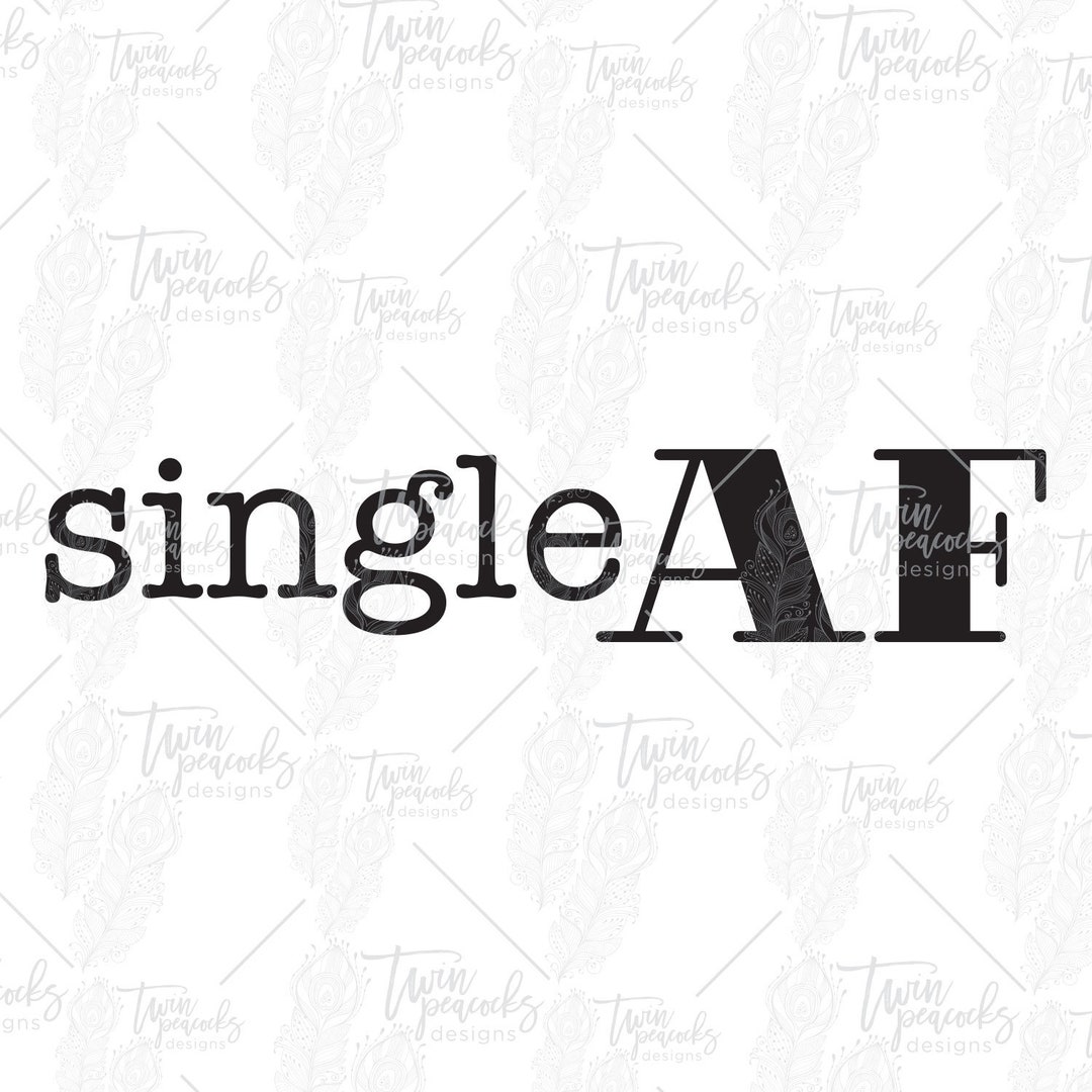 Single AF Cut Files Png Svg Jpg - Etsy