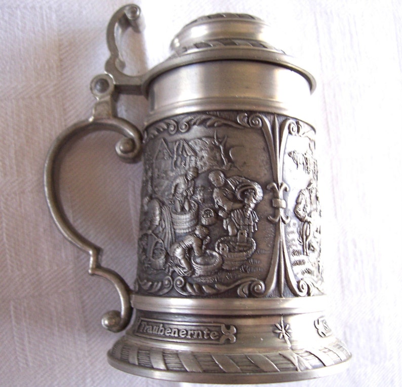 SKS Zinn 95 percent pewter 3 inch beer stein made in W Germany Etsy