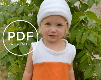 Kids Candy Corn Costume-- Pretend Play-- Kids Dress Up-- Kids Halloween Costume-- Kids PDF Sewing Pattern-- Kids Carnival Costume