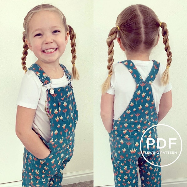 Girls Bib Overalls Etsy