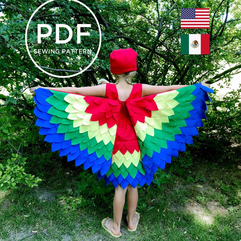 Parrot Color Pattern Parrot Costume - Etsy