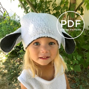 Kids Lamb Costume-- Pretend Play-- Kids Dress Up-- Kids Halloween Costume-- Kids PDF Sewing Pattern-- Kids Carnival Costume