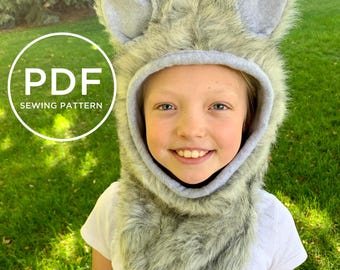 Kids Wolf Costume-- Pretend Play-- Kids Dress Up-- Kids Halloween Costume-- Boys Sewing Pattern-- Kids Carnival Costume-- Boys PDF Pattern