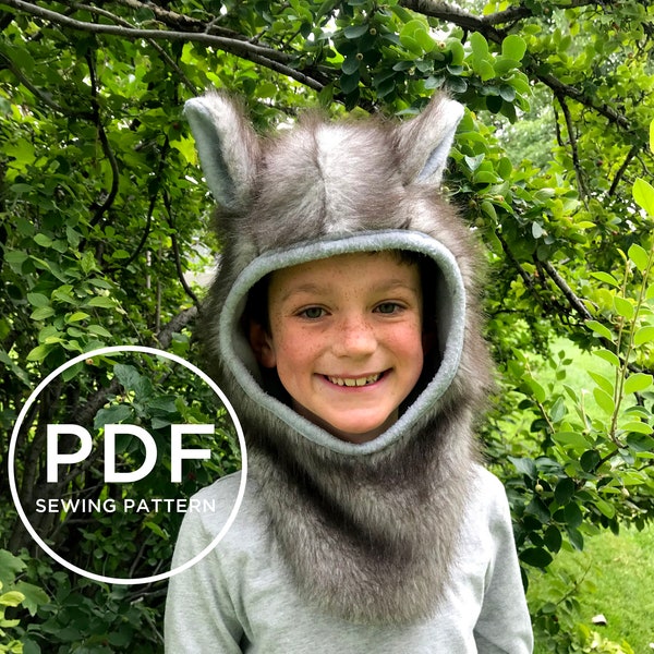 Kids Wolf Costume-- Pretend Play-- Kids Dress Up-- Kids Halloween Costume-- Boys Sewing Pattern-- Kids Carnival Costume-- Boys PDF Pattern