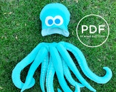 Kids Octopus Costume-- Pretend Play-- Kids Dress Up-- Kids Halloween Costume-- Kids PDF Sewing Pattern-- Kids Carnival Costume