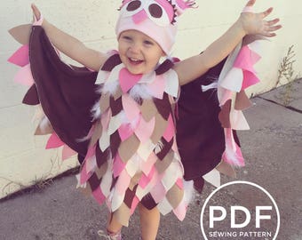 olivia owl toddler costume sewing pattern