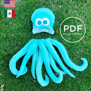Kids Octopus Costume-- Pretend Play-- Kids Dress Up-- Kids Halloween Costume-- Kids PDF Sewing Pattern-- Kids Carnival Costume image 1