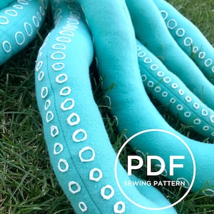 Kids Octopus Costume-- Pretend Play-- Kids Dress Up-- Kids Halloween Costume-- Kids PDF Sewing Pattern-- Kids Carnival Costume image 3