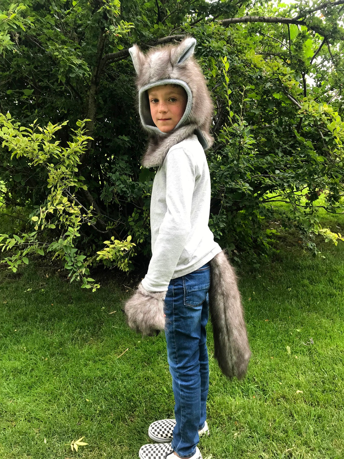 Kids Wolf Costume Pretend Play Kids Dress Up Kids Etsy — free download