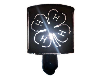 CABIN plain nightlight night light made of Rustic Rusty Rusted Recycled Metal also wholesale