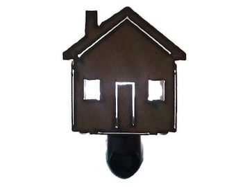 CABIN plain nightlight night light made of Rustic Rusty Rusted Recycled Metal also wholesale