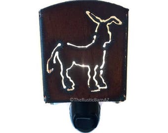 DONKEY nightlight night light made of Rustic Rusty Rusted Recycled Metal also wholesale