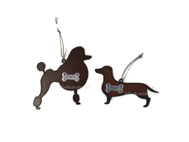Download DACHSHUND DOXIE or POODLE dog ornament personalized made ...