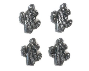 Pewter CACTUS charm jewelry charms