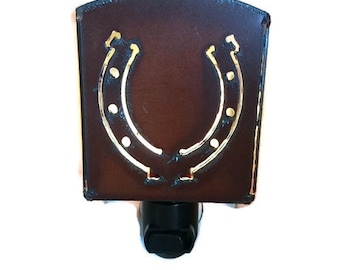 HORSESHOE nightlight night light made of Rustic Rusty Rusted Recycled Metal also wholesale