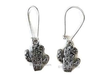 Pewter CACTUS EARRING set Saguaro Desert