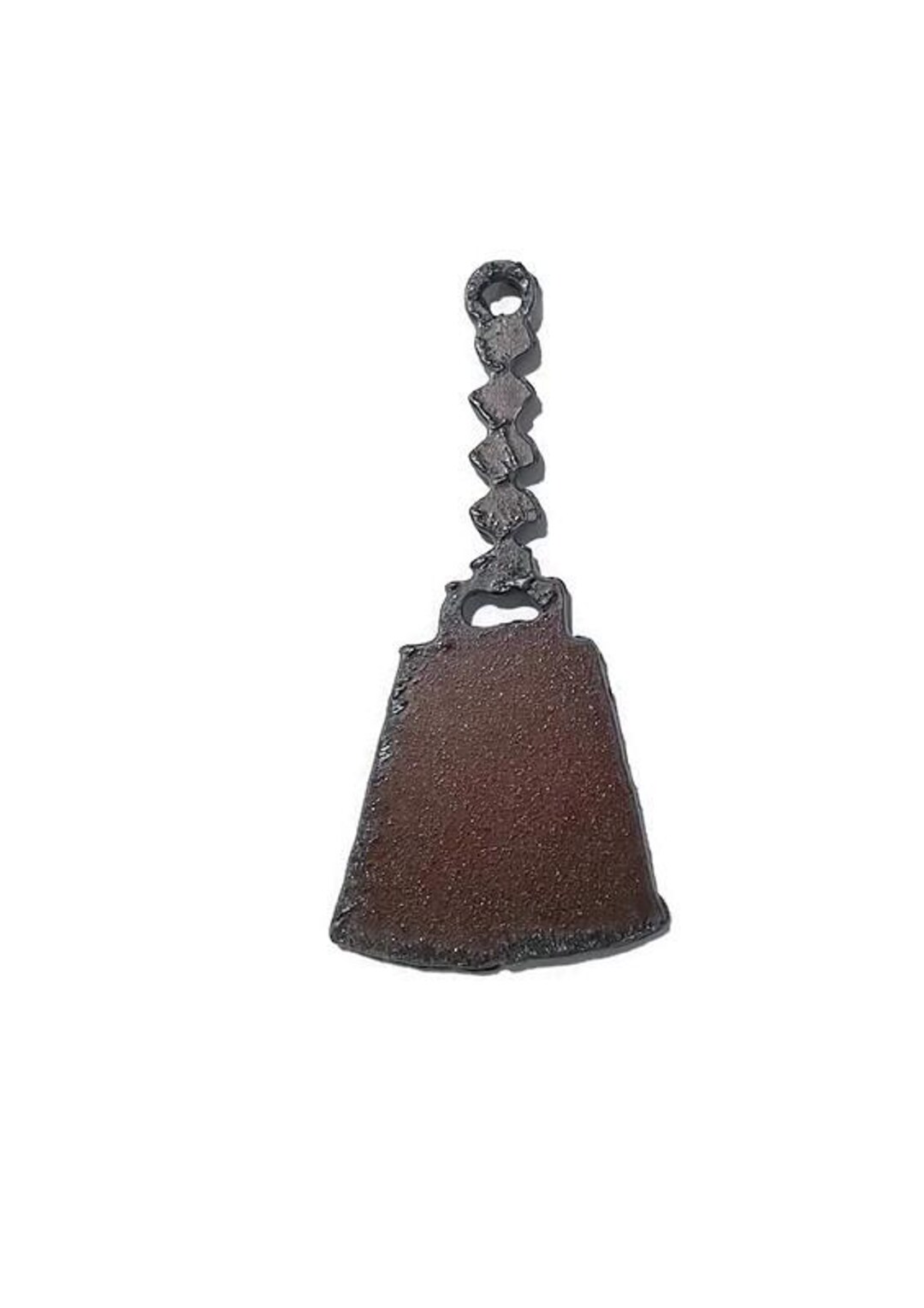 Square Rusted Cowbell Rustic Rusted COWBELL Charm - Etsy