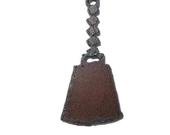 Rustic Rusted COWBELL Charm