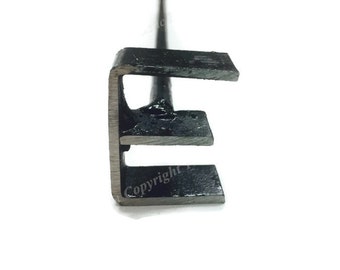 LETTER E Metal Steel Steak Branding Iron