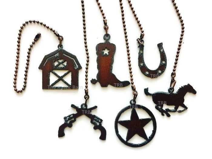 Ceiling Fan Pull Western Barn S Boot Horse Horseshoe Or Tx Ceiling Fan Pull Western Barn S Boot Horse Horseshoe Or Tx Star Charm Size Made Of Rusty Rustic Recycled Metal
