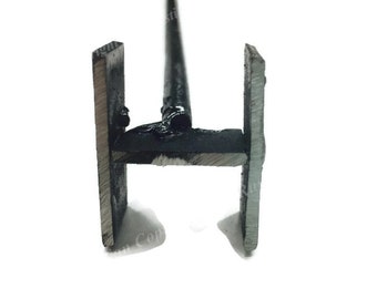 LETTER H Metal Steel Steak Branding Iron