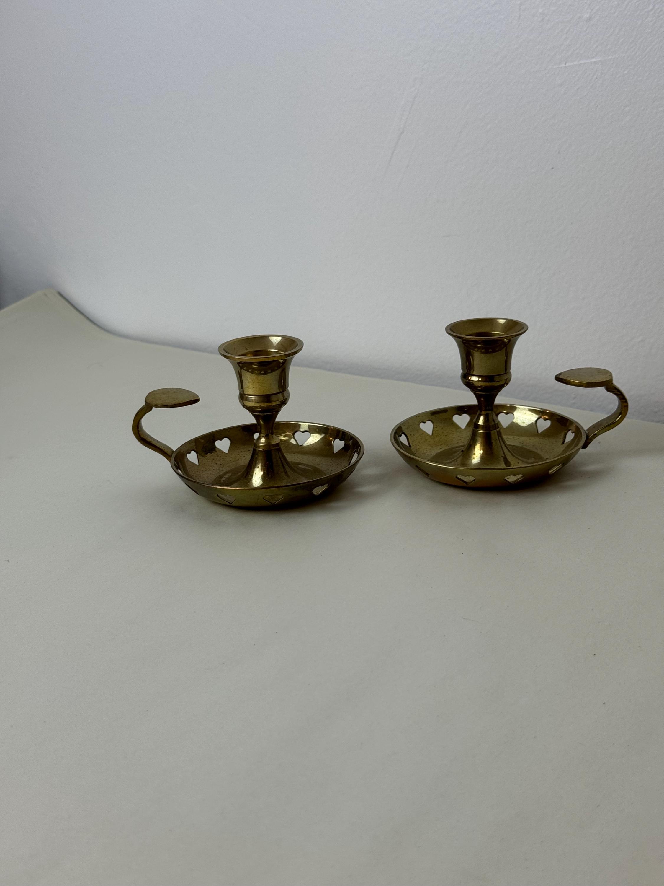 真鍮製キャンドルホルダー2個セット - Etsy 日本