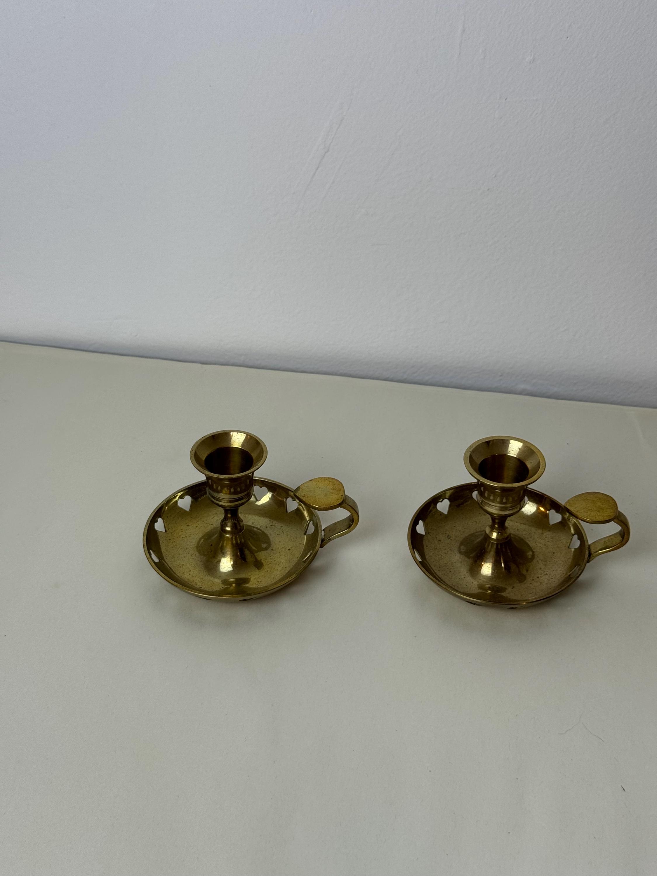 真鍮製キャンドルホルダー2個セット - Etsy 日本