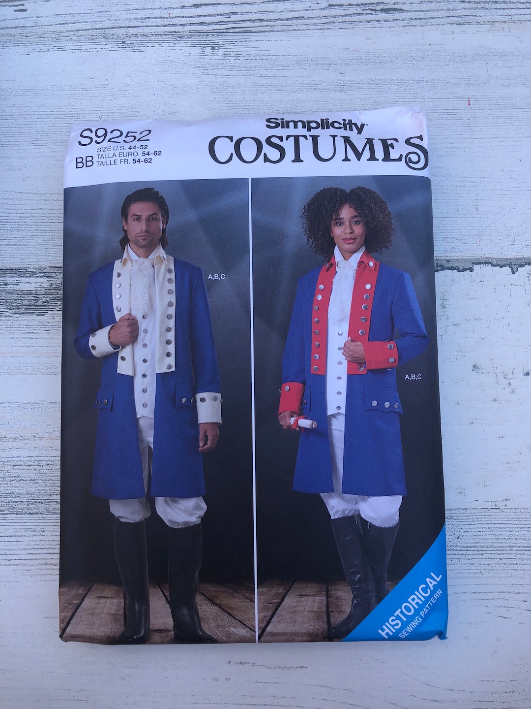 9252 Historical Sewing Pattern Unisex Costumes Simplicity Uniform ...