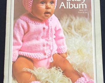 Jahrgang 1972 The Bernat Baby Album Book 187 Strick- und Häkelanleitungen für die Latette