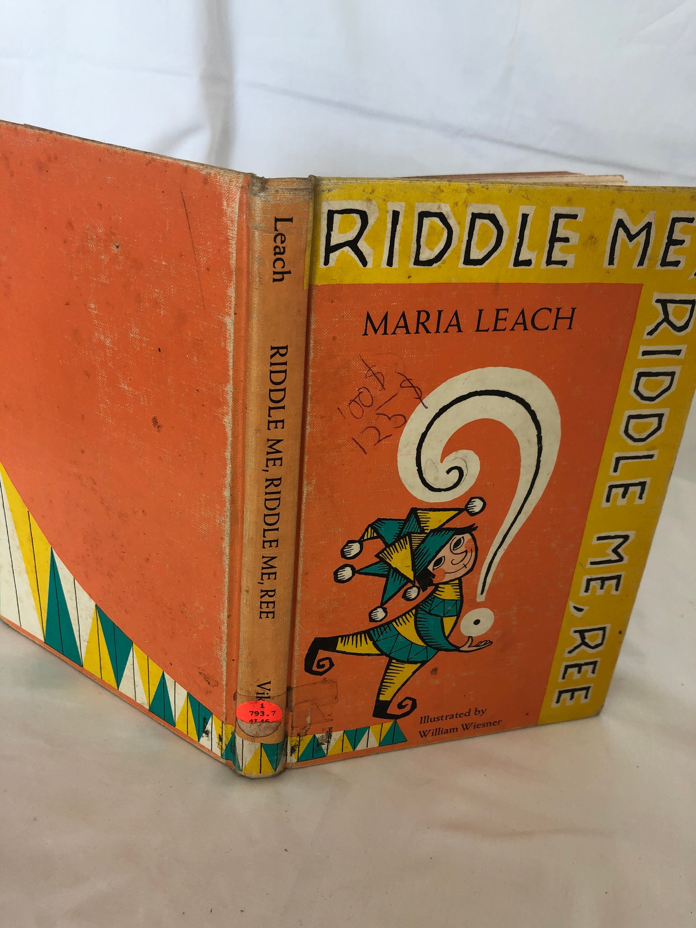 Vintage Book Riddle Me Riddle Me Ree by Maria Leach Etsy