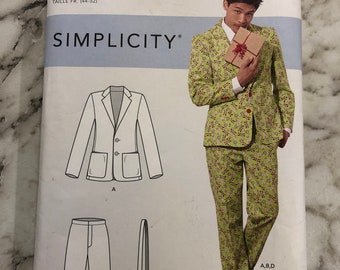 S8528 Costume da uomo Abito Semplicità Modello Fantasia e Cosplay Cucito Andrea Schewe