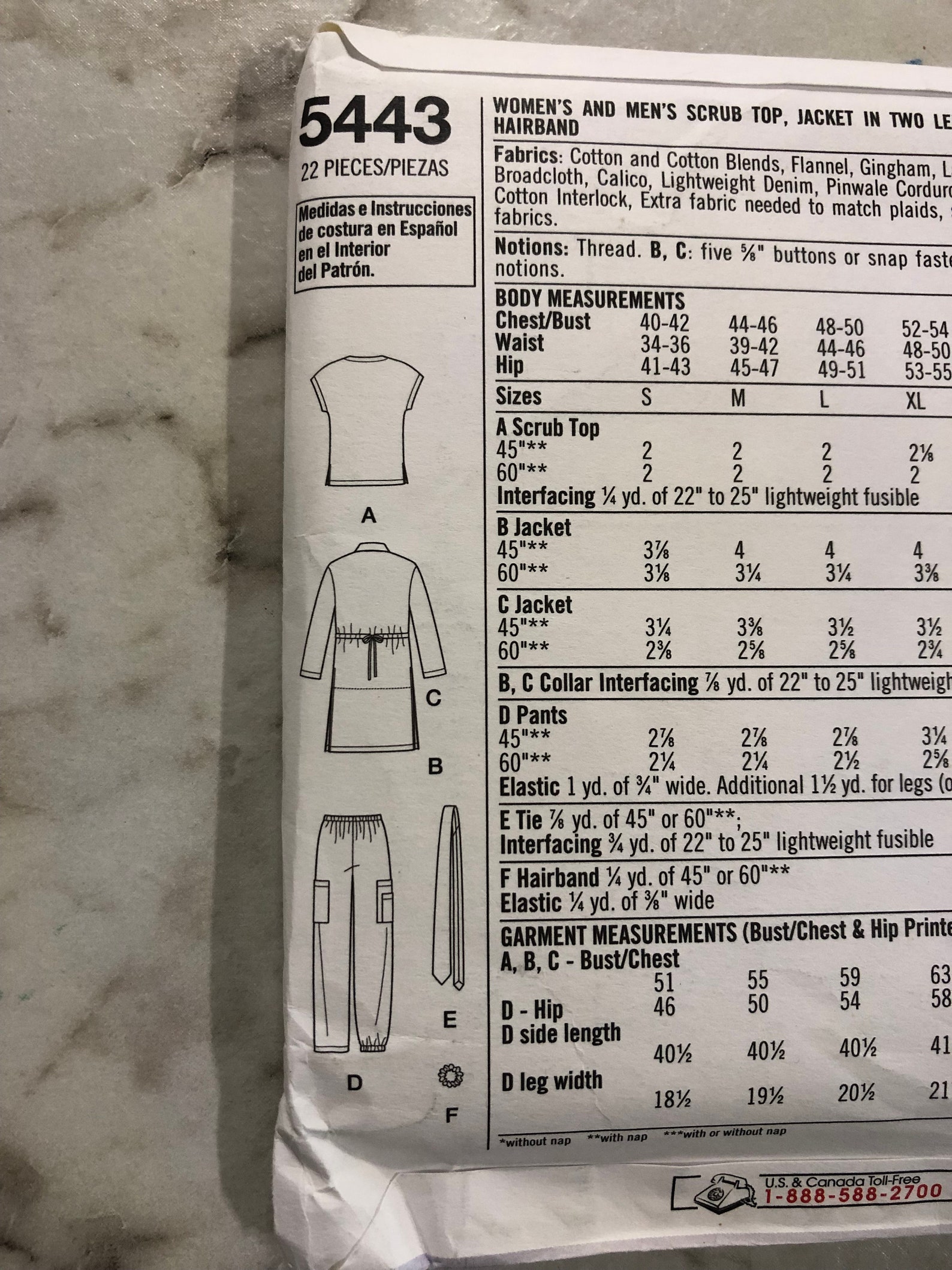 5443 Simplicity Easy to Sew 22pc Pattern by Simplicity Women's and Men ...