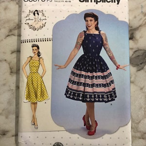 S8873 Misses Vintage Dress Pattern by Simplicity Patterns by Gertie