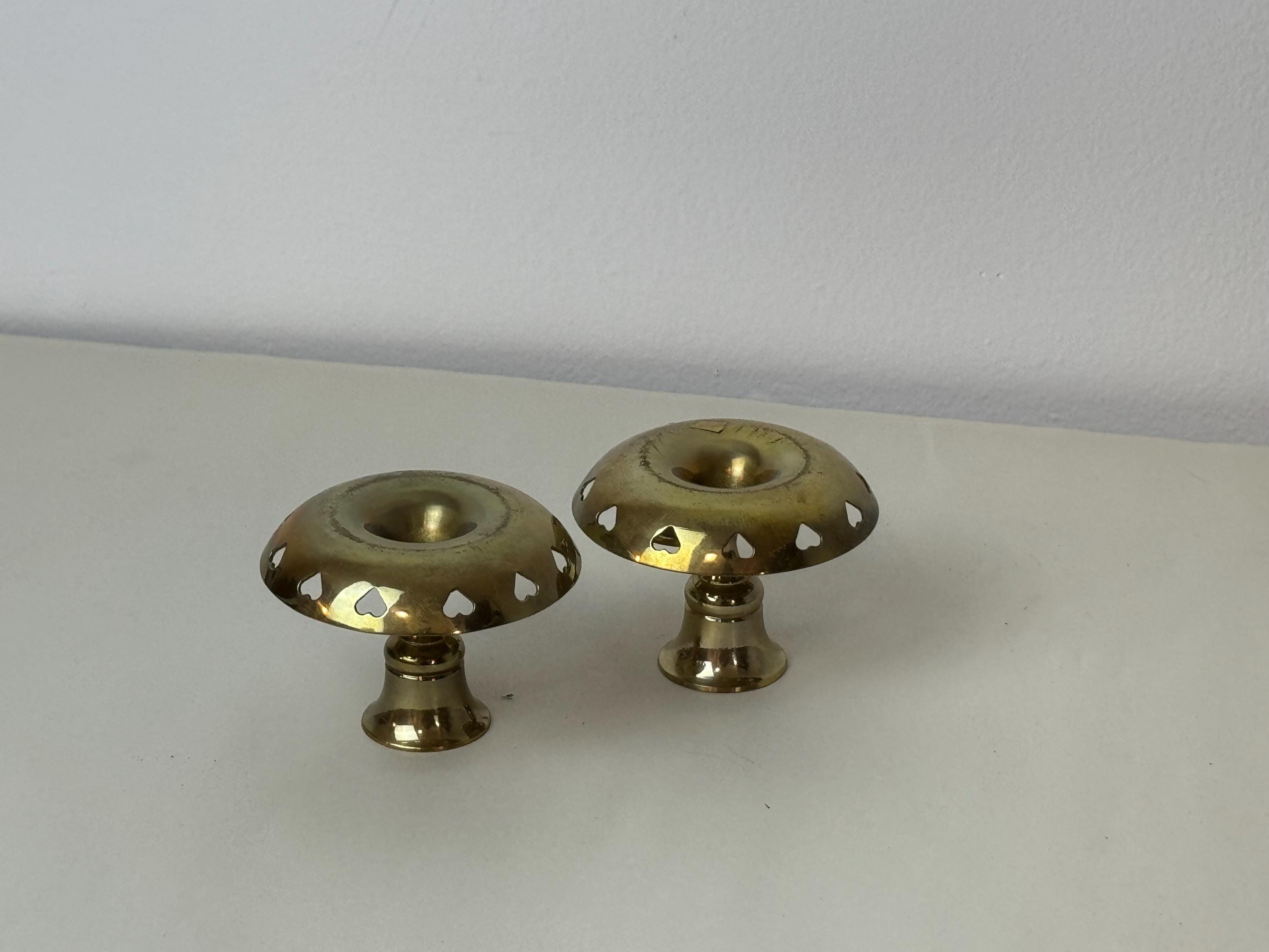 真鍮製キャンドルホルダー2個セット - Etsy 日本
