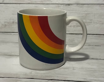 Vintage regnbågsmugg