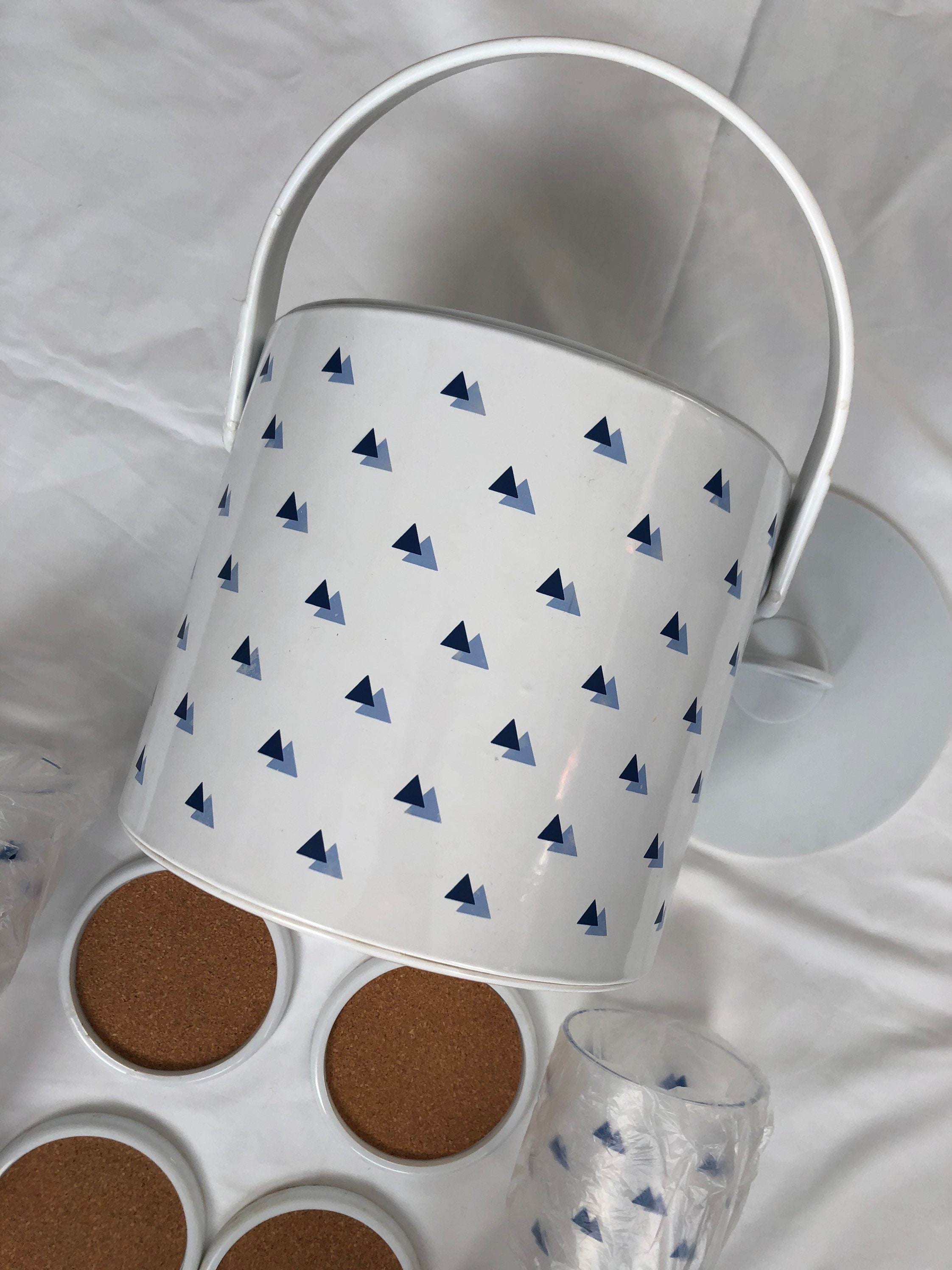 Vintage Decorative Ice Bucket Set From 1980s Etsy