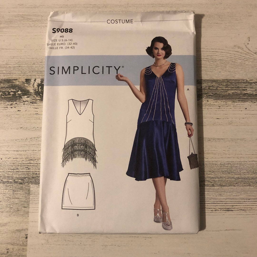 9088 Misses Flapper Prohibition Formal Costume Fantasy Cosplay Size 6 ...