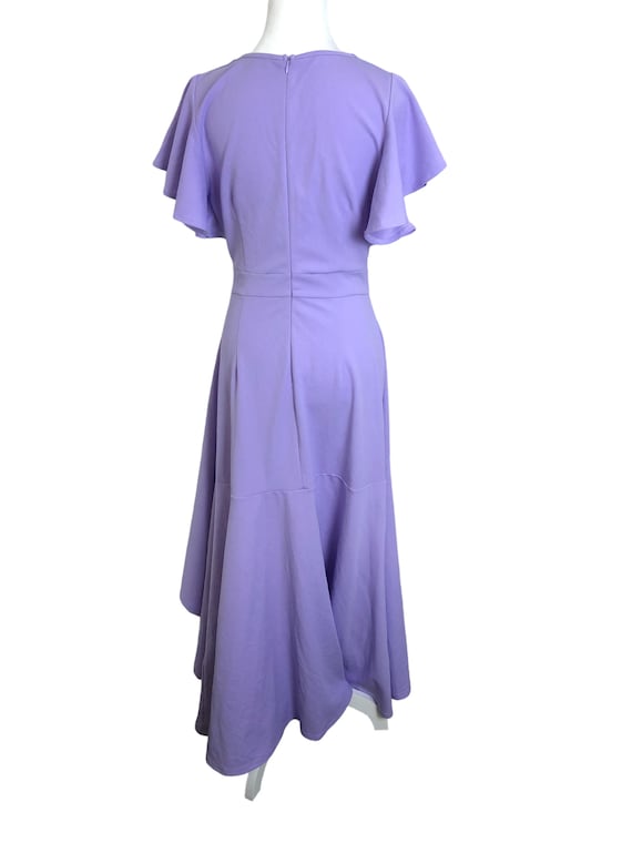 navy blue dress for baby girl Lavender Cowl Neck Asymmetrical Dress main image 0