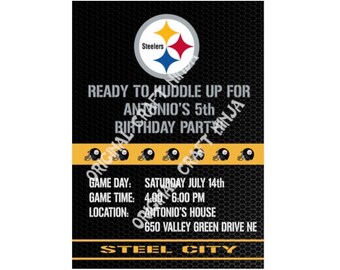 Steelers Party Invitations 8