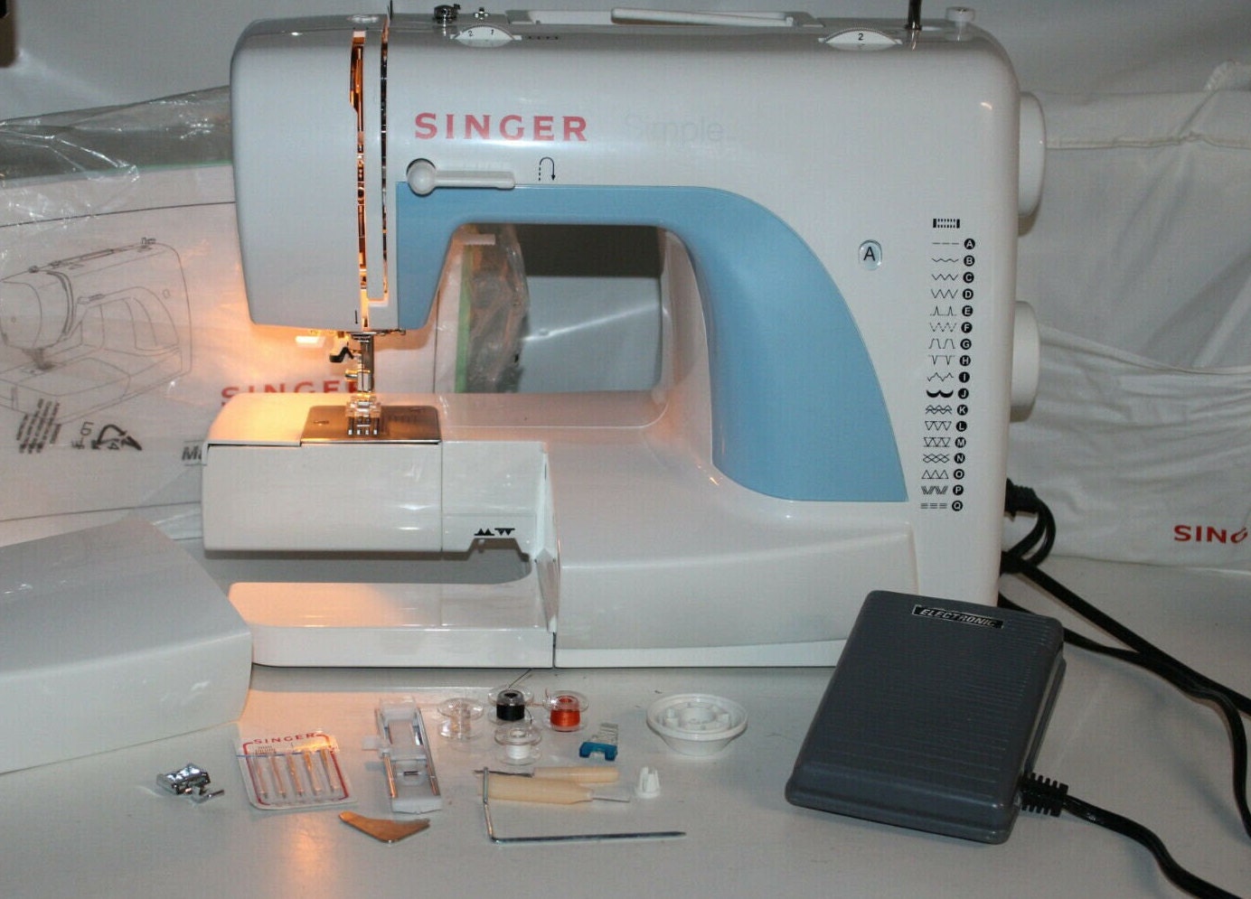 Singer Simple 3116 Sewing Machine With Foot Control Manual Accessories and Cover Etsy