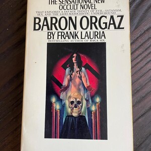 Baron Orgaz di Frank Lauria - romanzo horror occulto satanico - 1974 prima edizione - libro tascabile d'epoca immagine 2